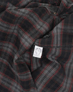 Leather Accent Fleur Yoke Flannel Shirt