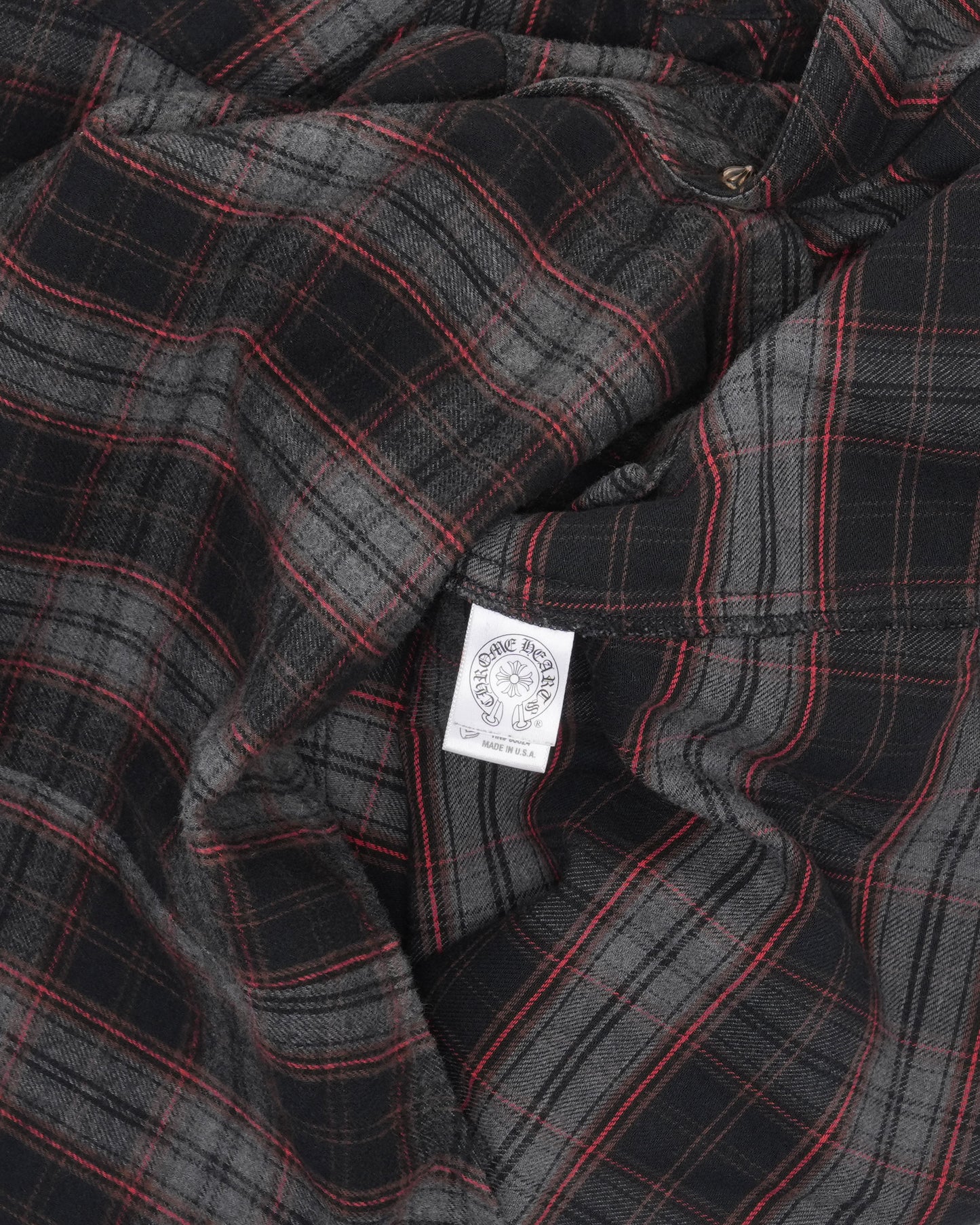 Leather Accent Fleur Yoke Flannel Shirt