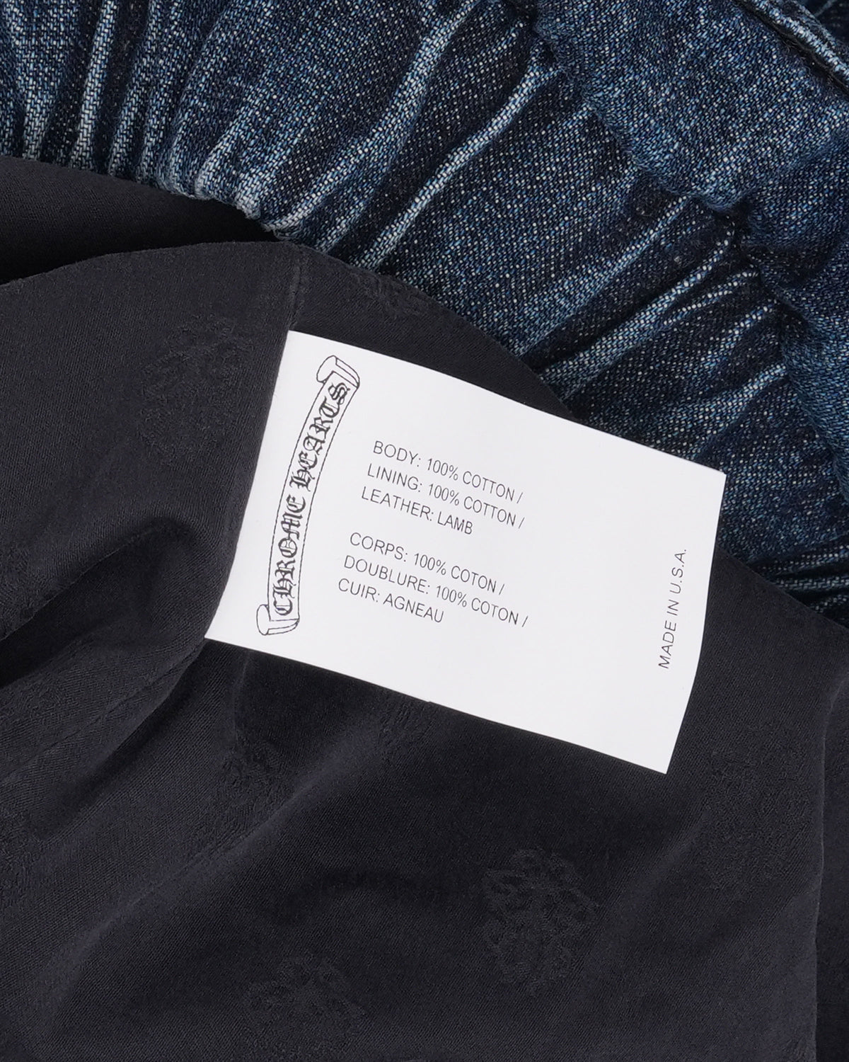 Ruckus Hooded Denim Cross Patch Jacket