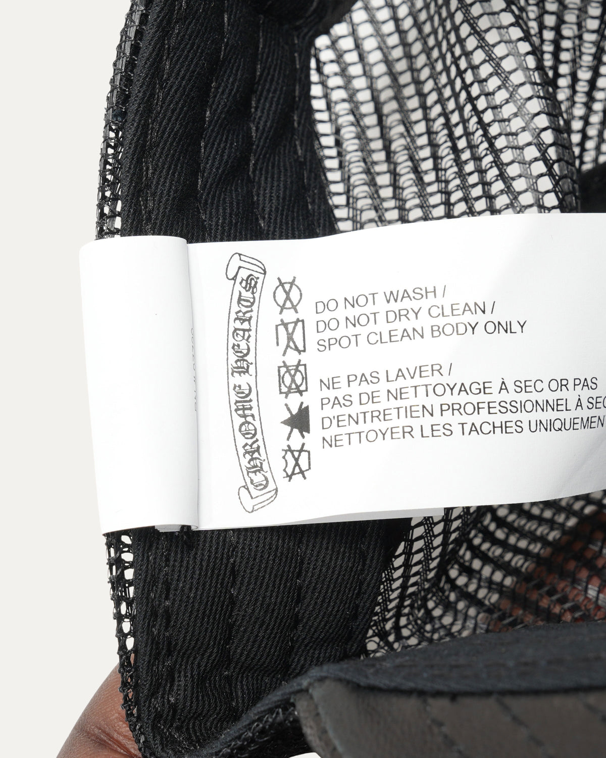 Leather Cross Patch Trucker Hat