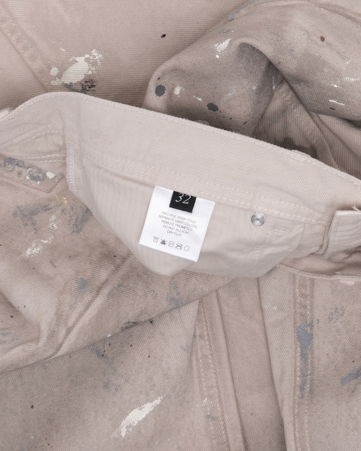 Paint Splatter Flare Jeans