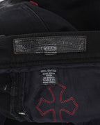 Fleur Knee Cross Star and Dagger and Patch Jeans