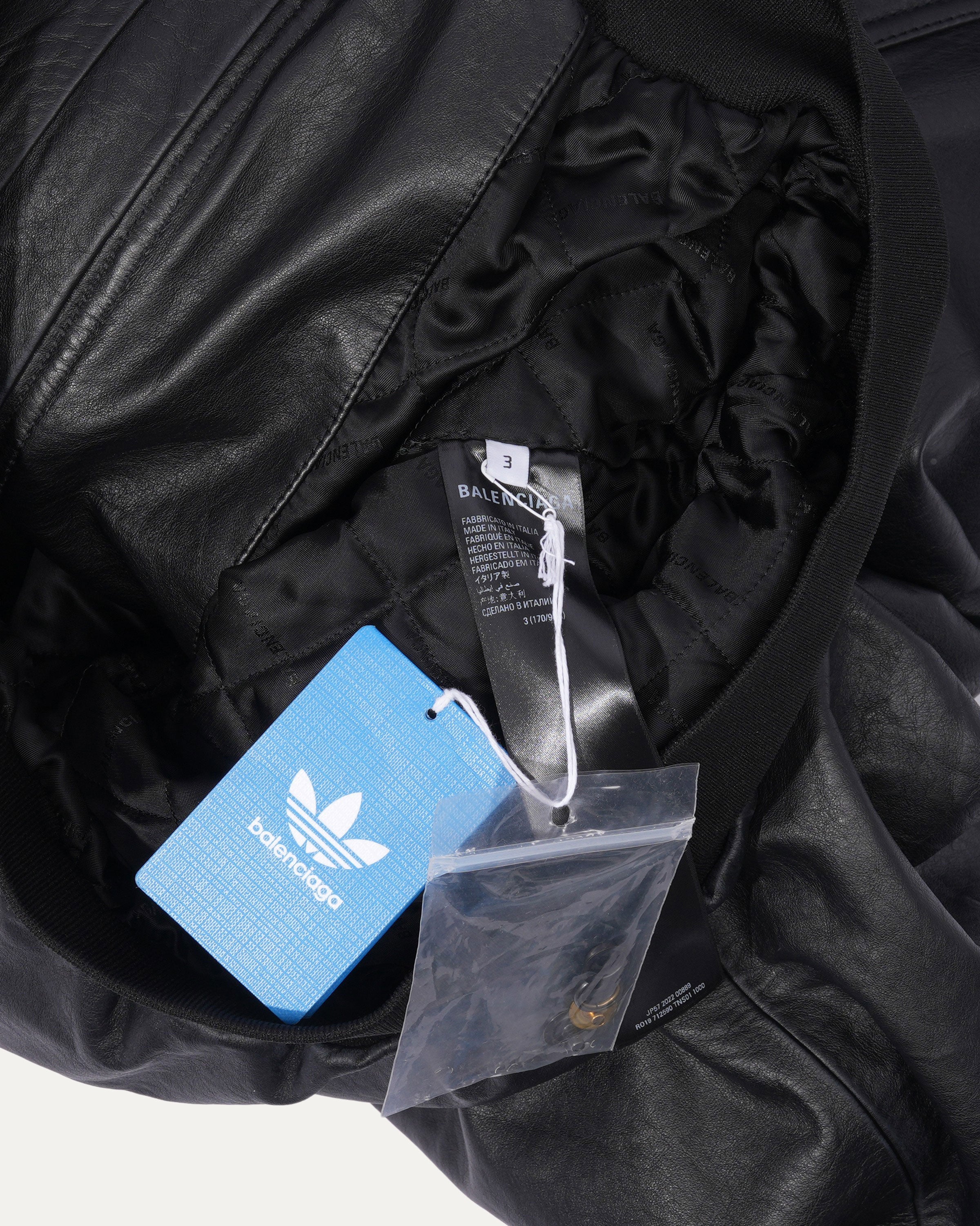 Adidas Leather Hooded Jacket