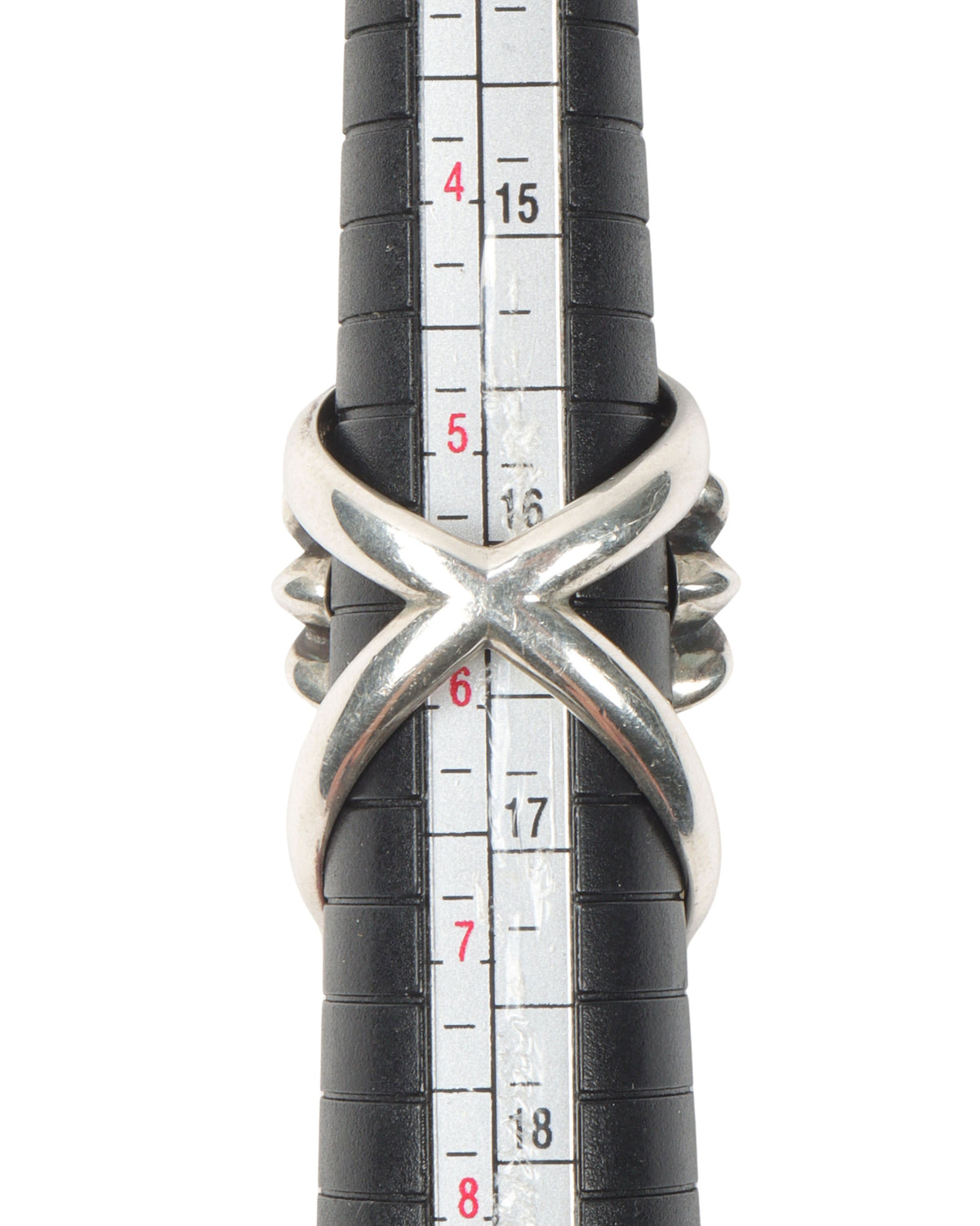 Emerald Infinity Cross Ring