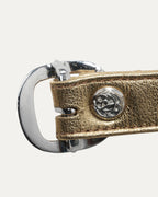 Silver Cross and Leather Gunslinger Bracelet