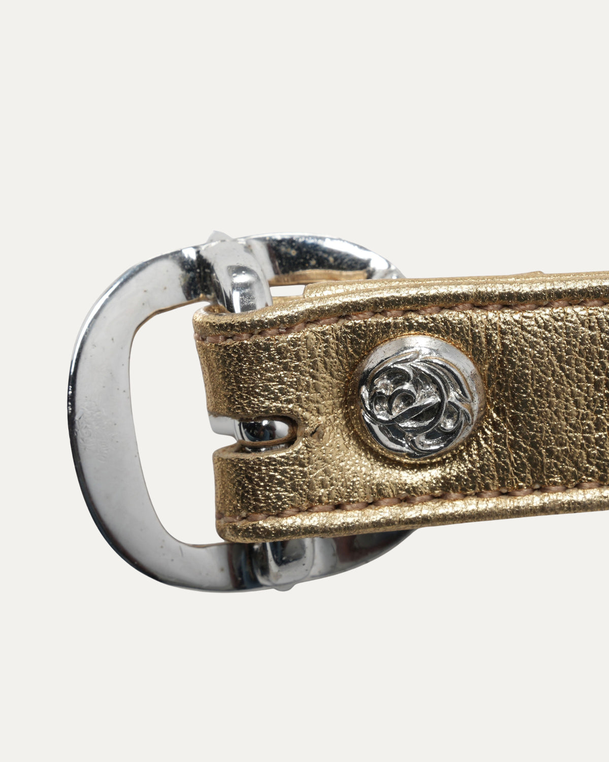 Silver Cross and Leather Gunslinger Bracelet