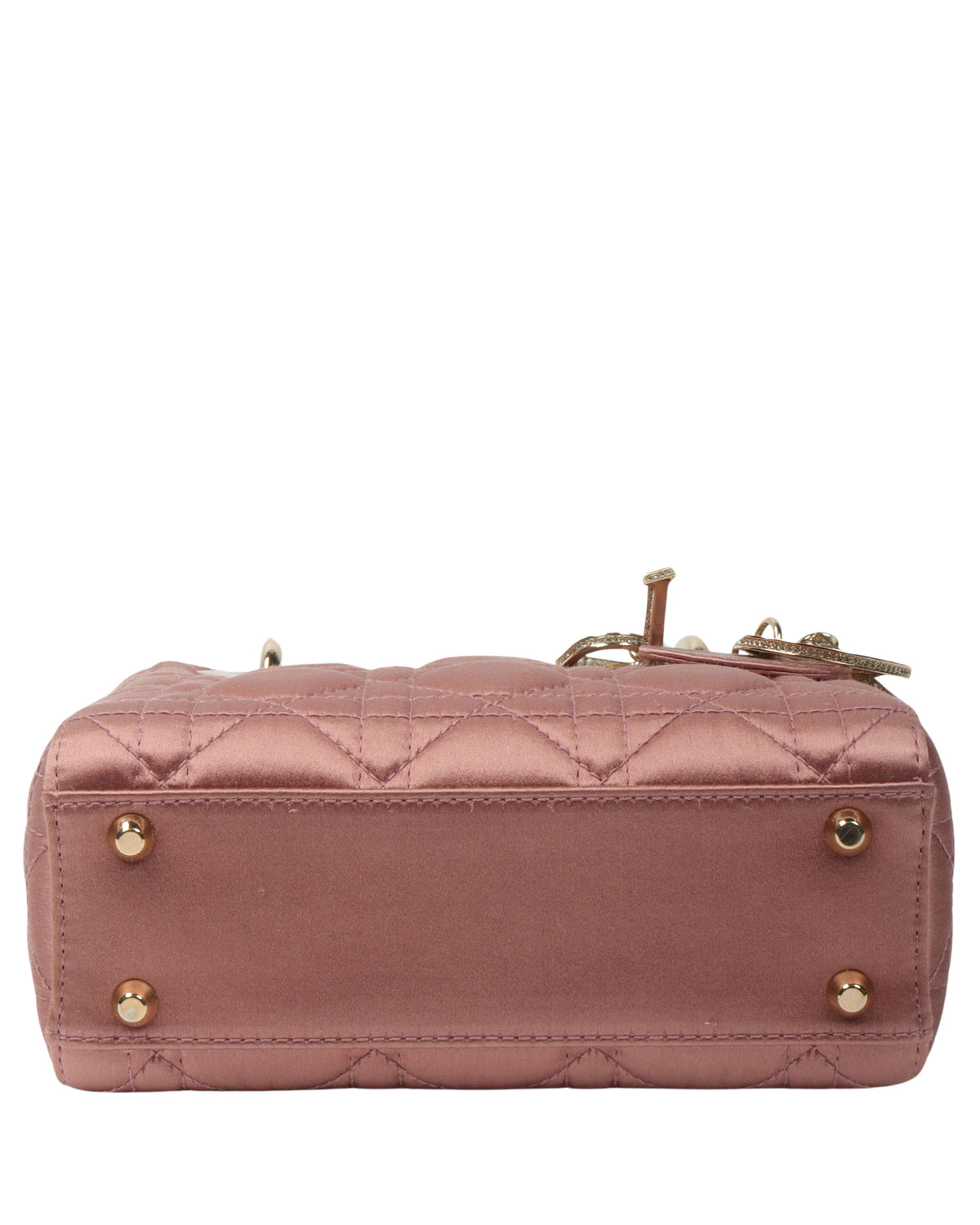 Mini Lady Dior Satin Swarovski Crystal Cannage Bag