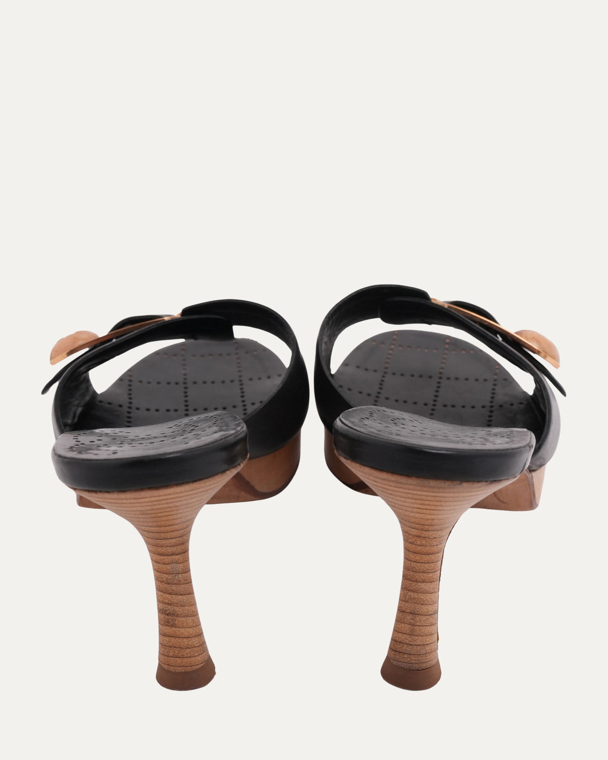 Clasp Heeled Sandal