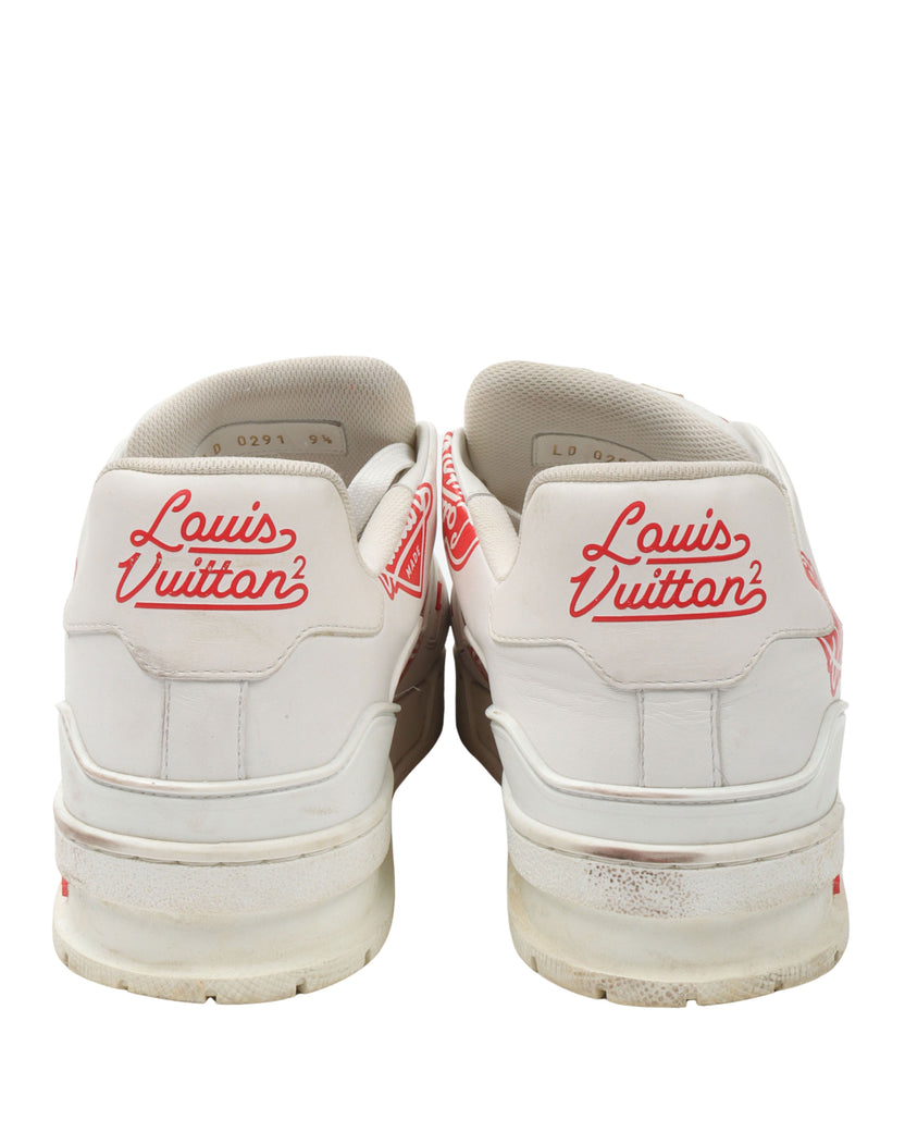 Louis Vuitton LV trainer Damier shoes RARE Size Lv 9 US 10 Sold