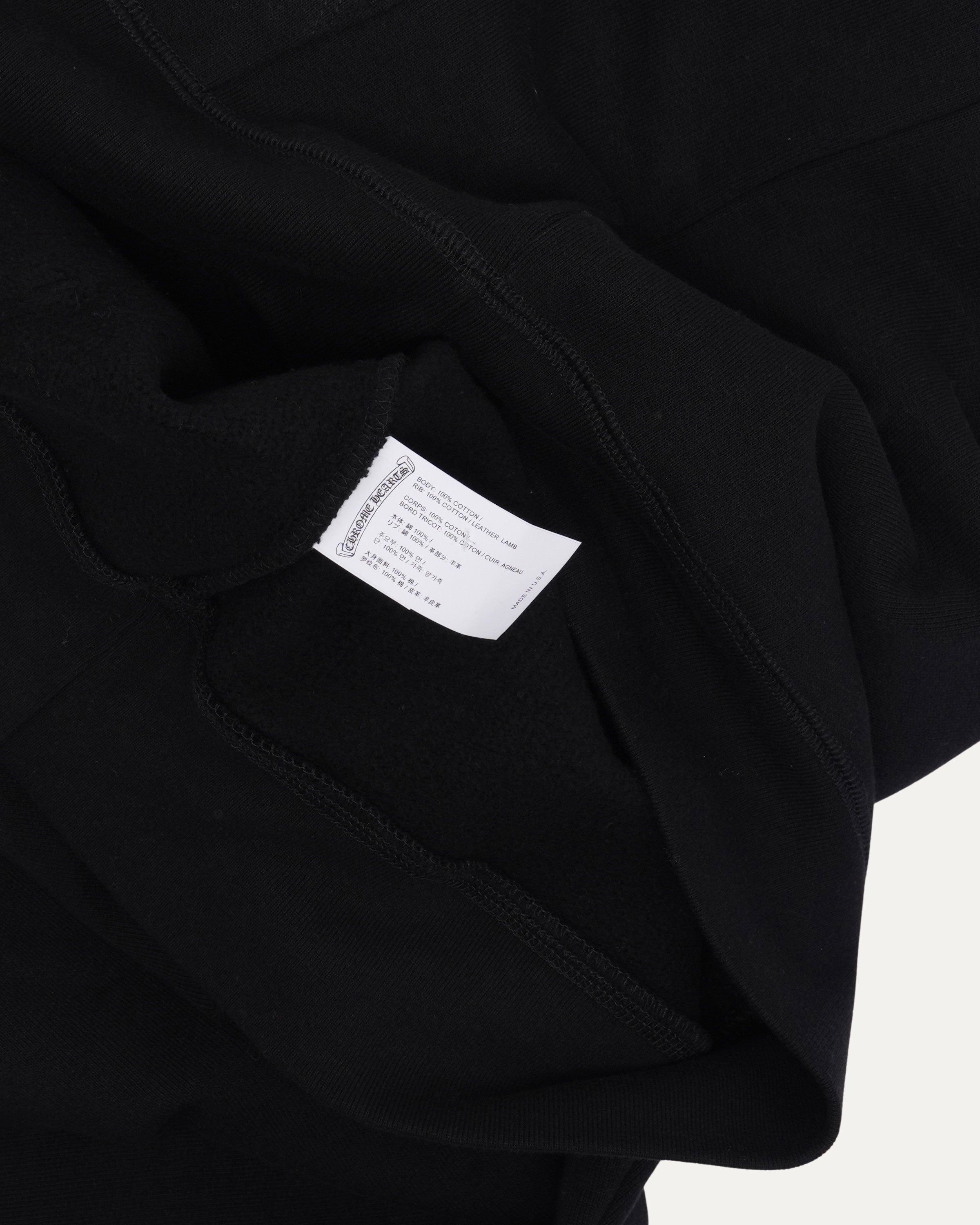 Chrome Hearts Paper Jam Cemetery Cross Patch Zip Up Hoodie