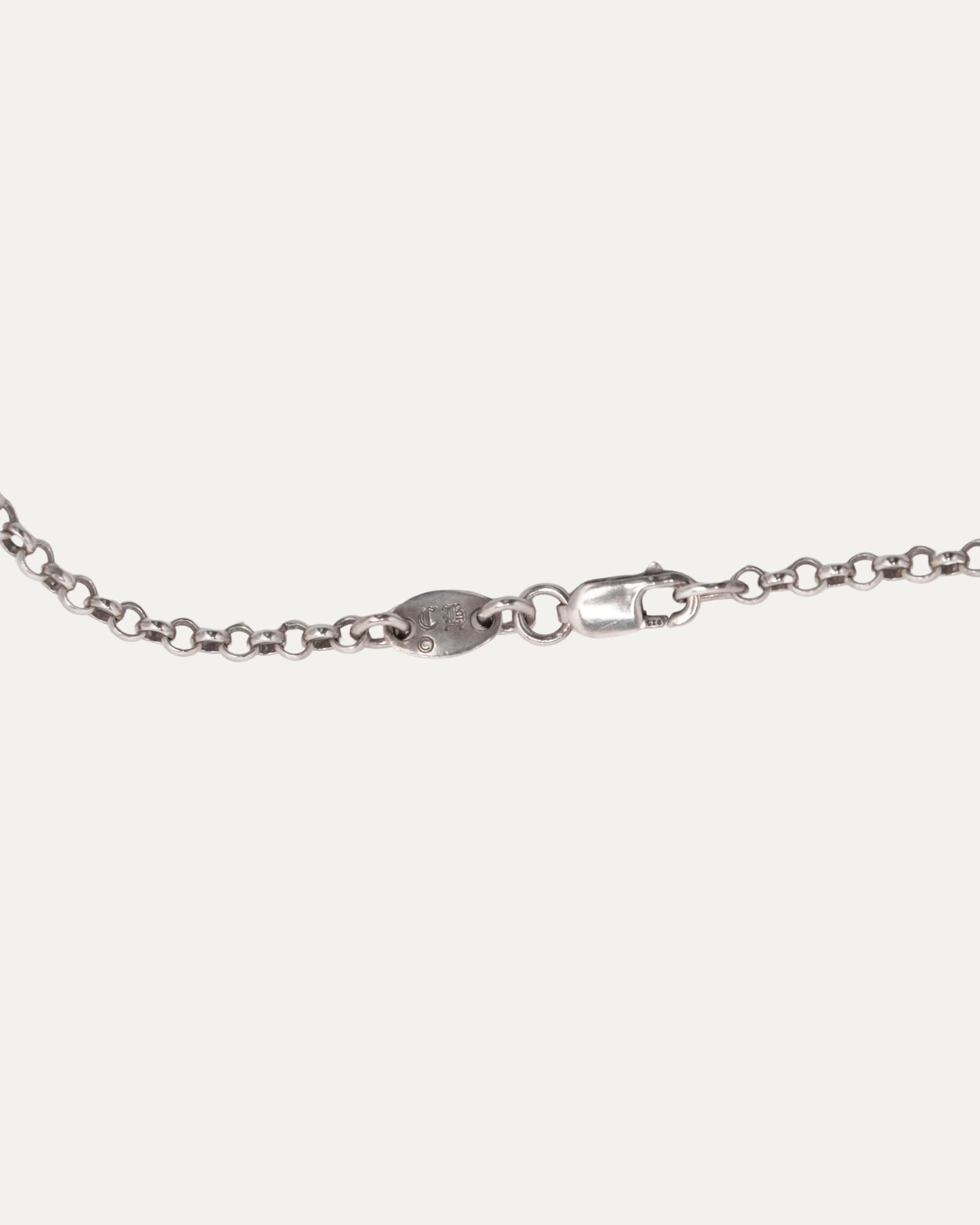 Diamond Tiny Fat Pendant and Pink Sapphire Baby Fat Pendant on Roll Chain Necklace