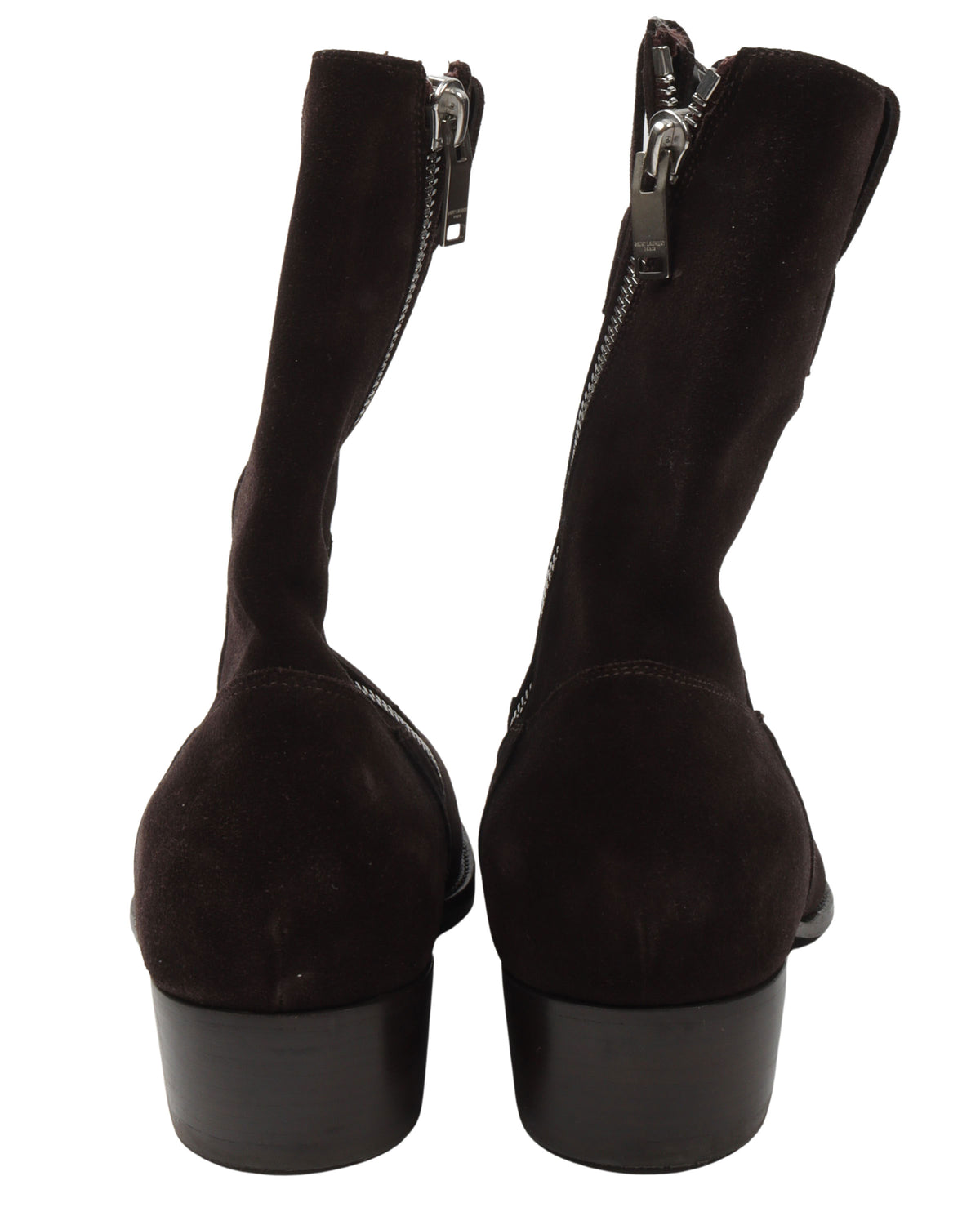 Brown Zip Boots