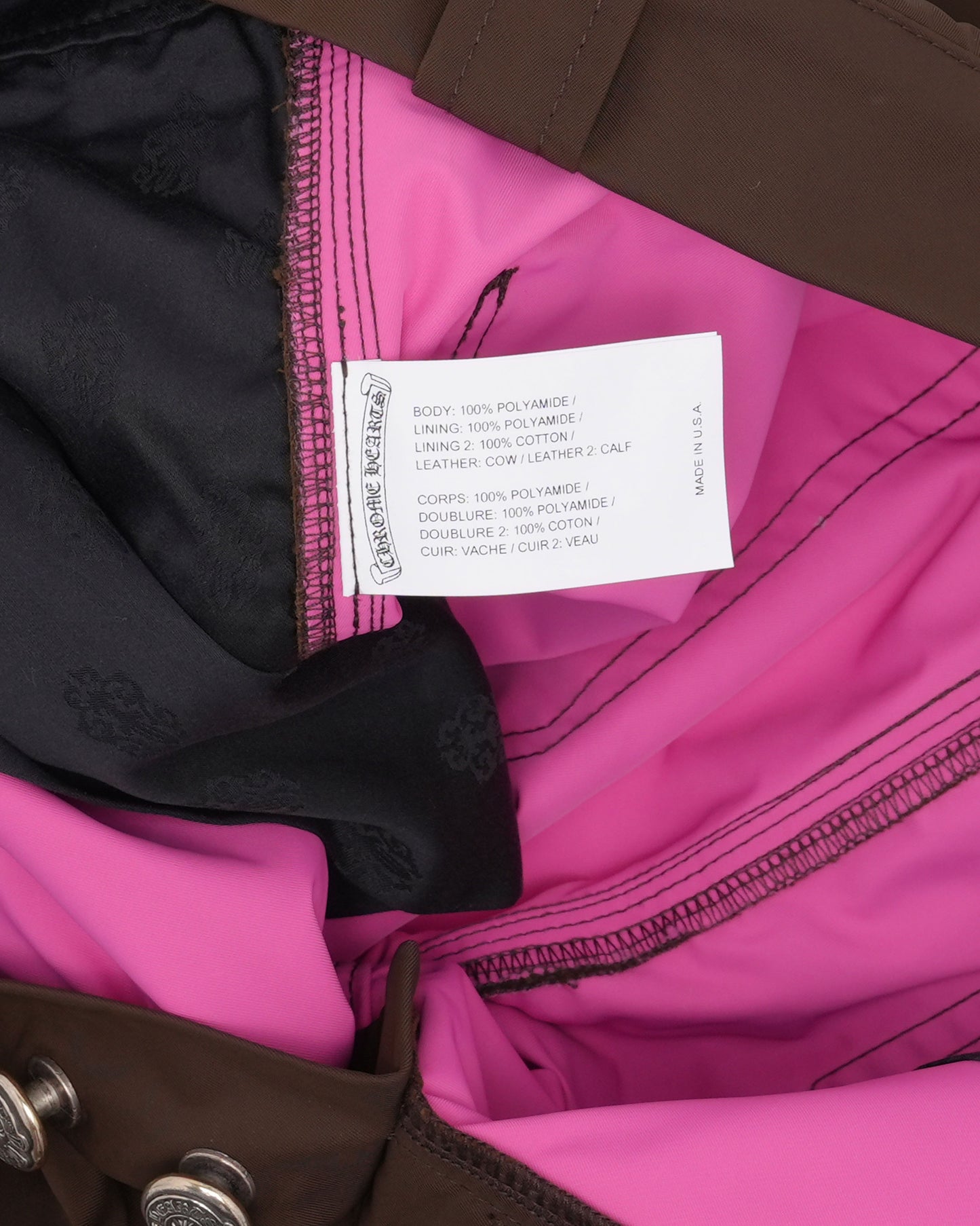 Nylon and Leather Double Knee Carpenter Pants