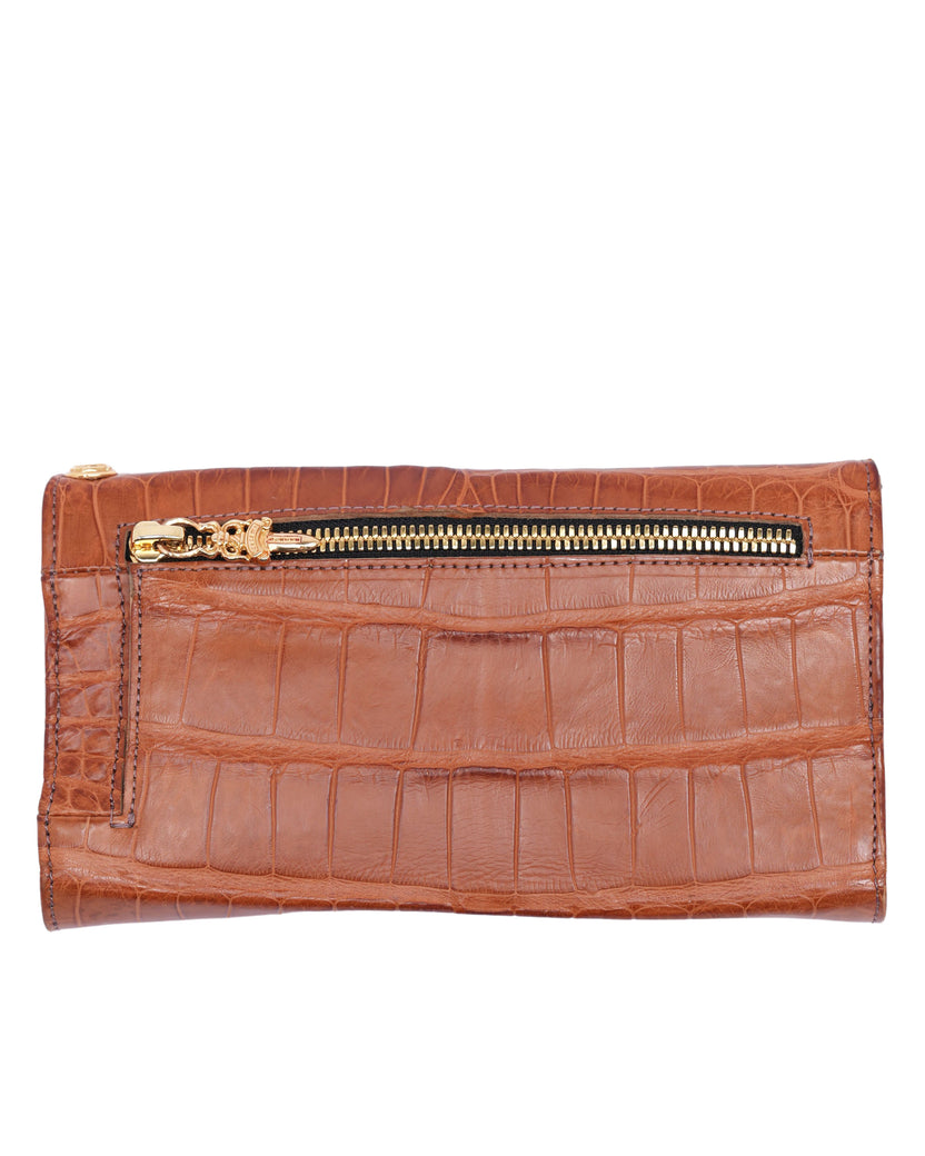 Alligator Leather Wallet w/ 22k Gold Hardware