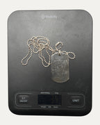 Cemetery Cross Dog Tag with Ball Chain