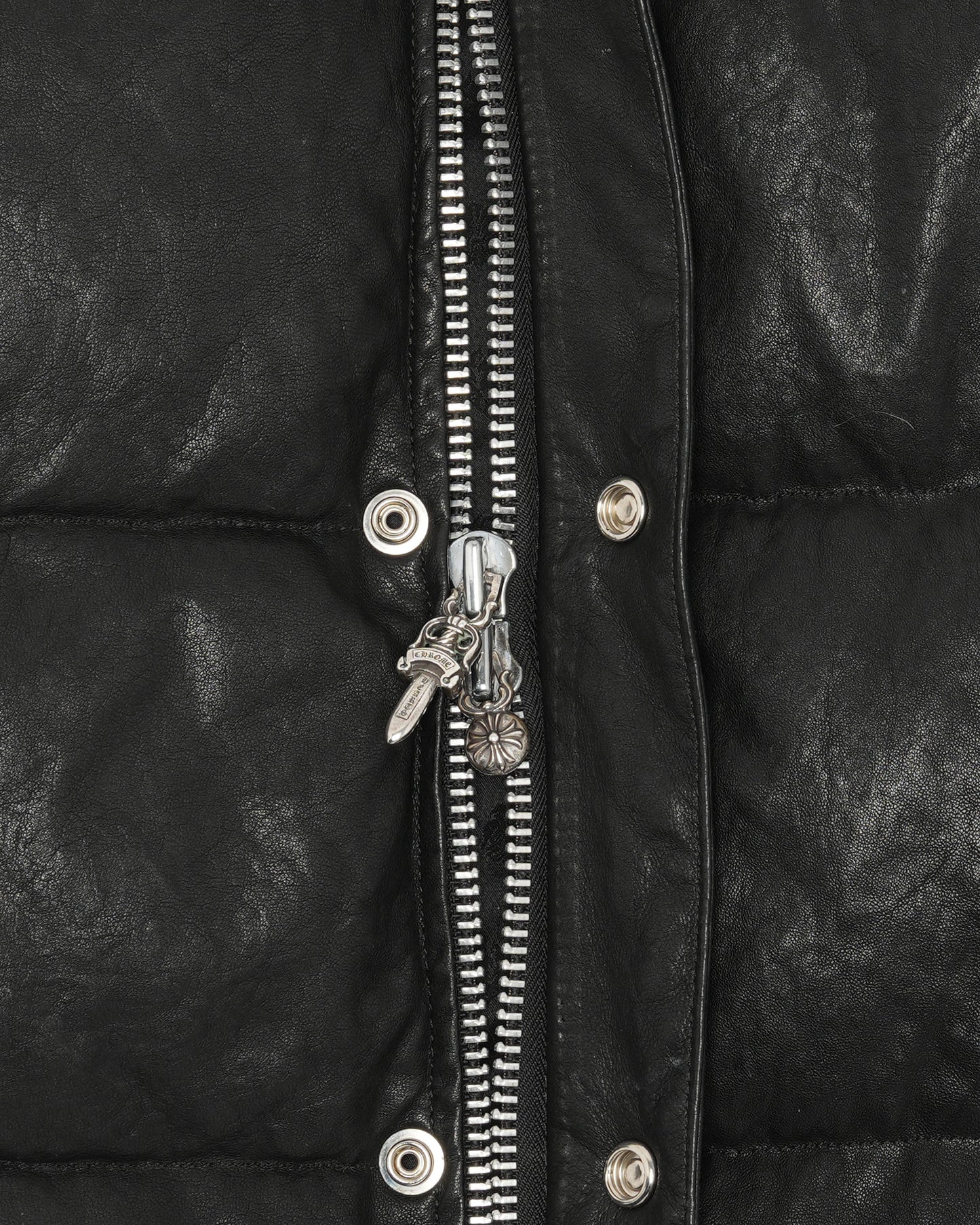 Leather Puffer Vest