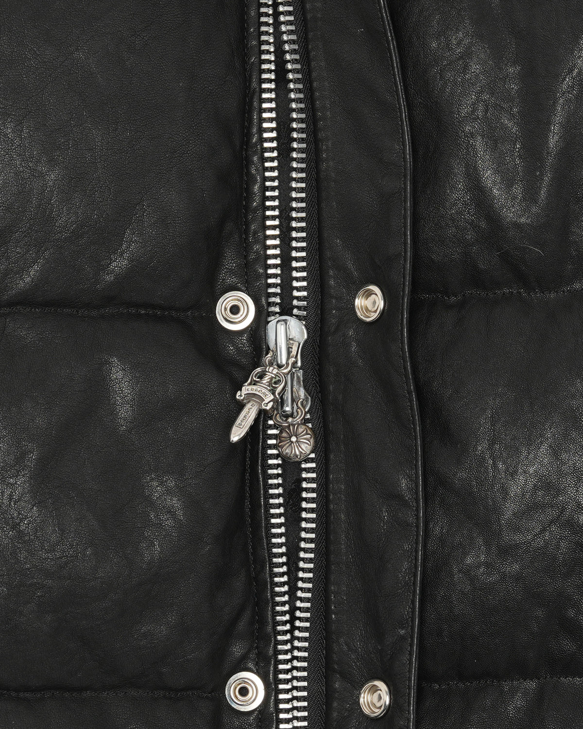 Leather Puffer Vest