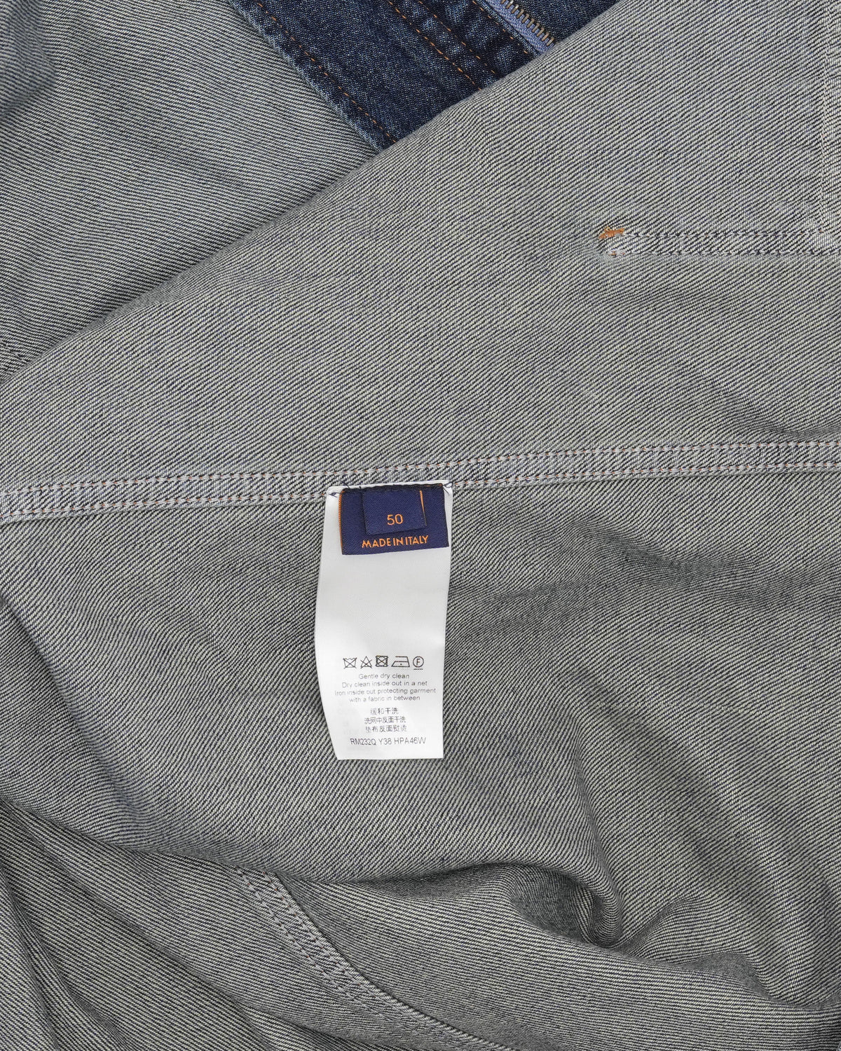 Monogram Embossed Workwear Denim Jacket