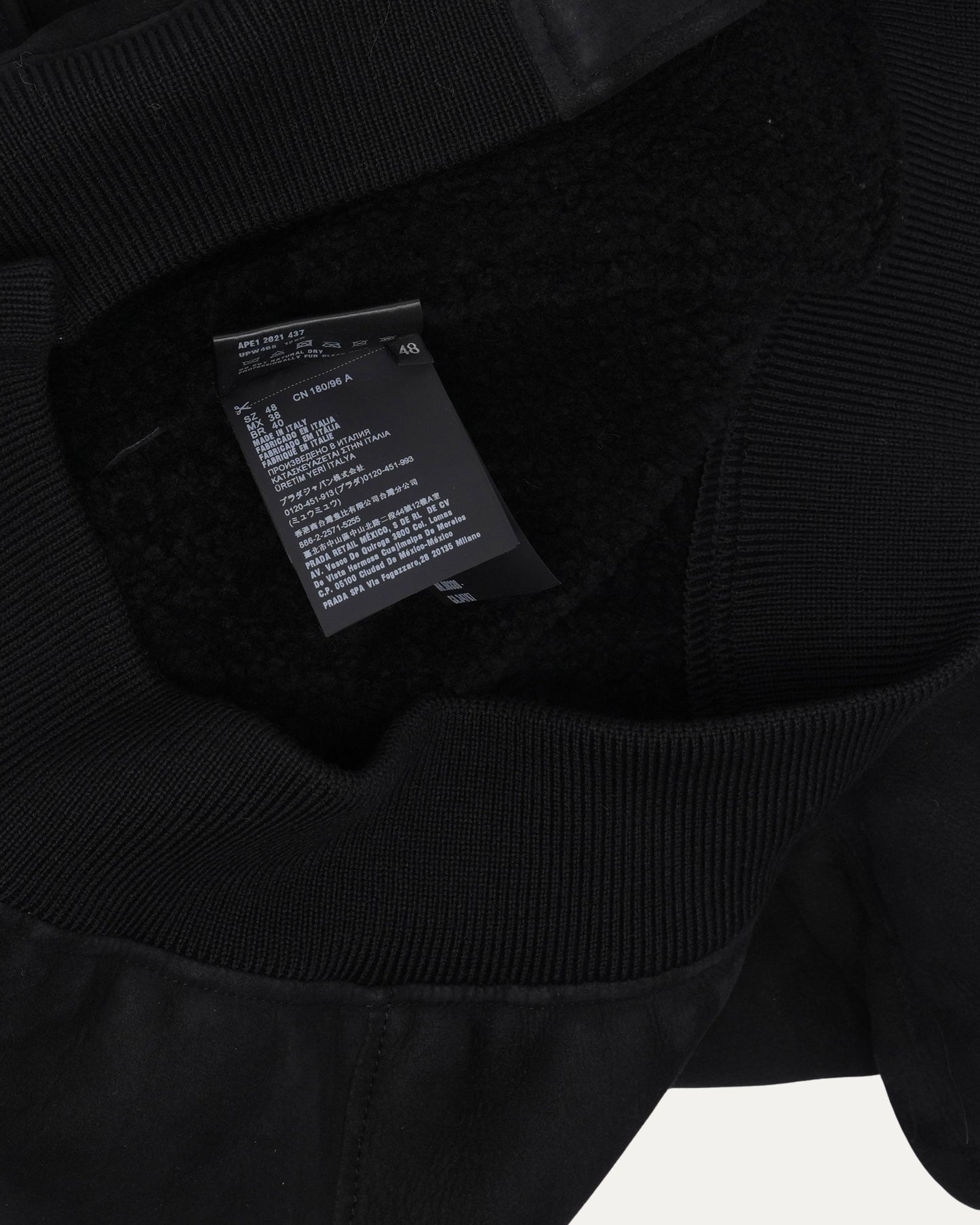 Shearling Hooded Bomber Jacket