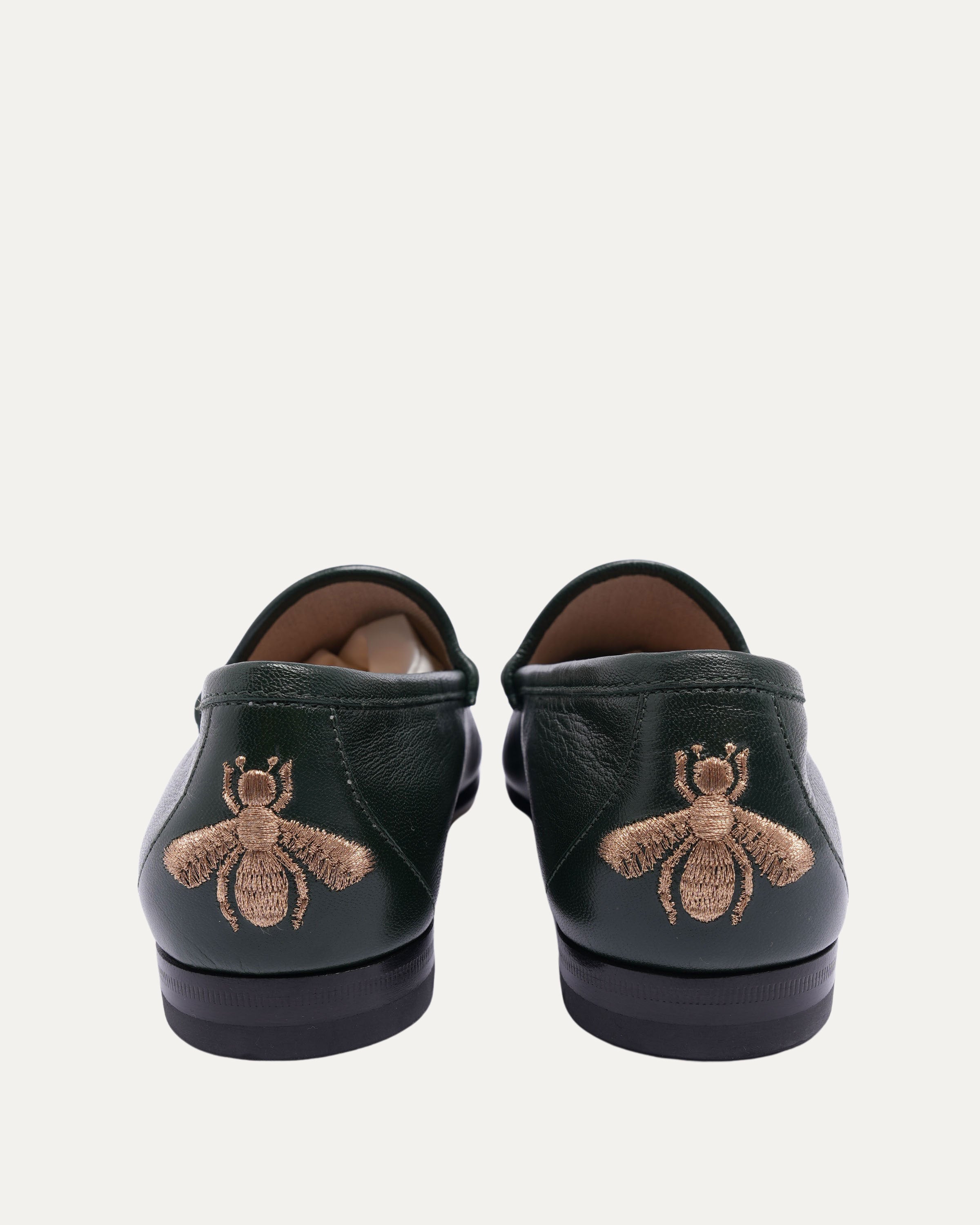 Number Appliqué Horsebit Loafers