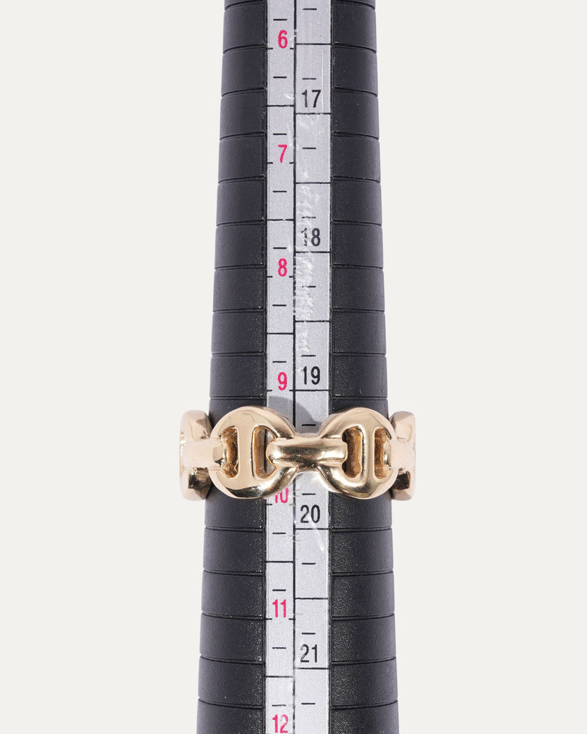 18k Yellow Gold Heritage Classic Tri-Link Ring