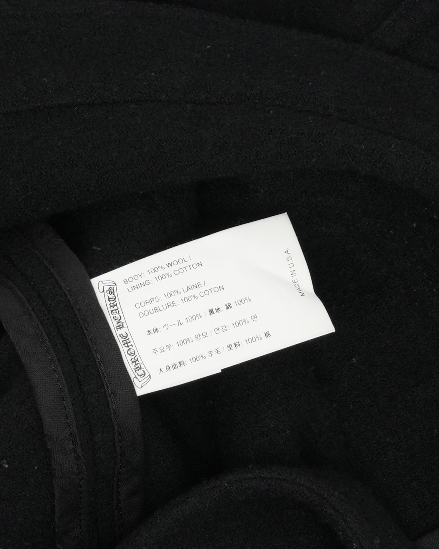 Wool Cross Patch Embellished Lola Coat