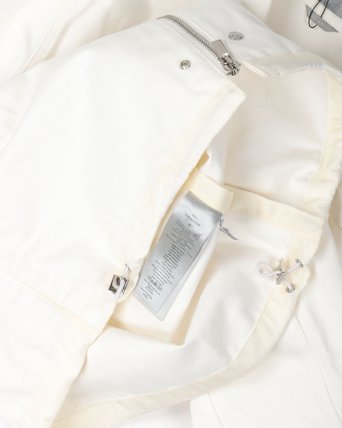 Homme Zip Up Denim Jacket