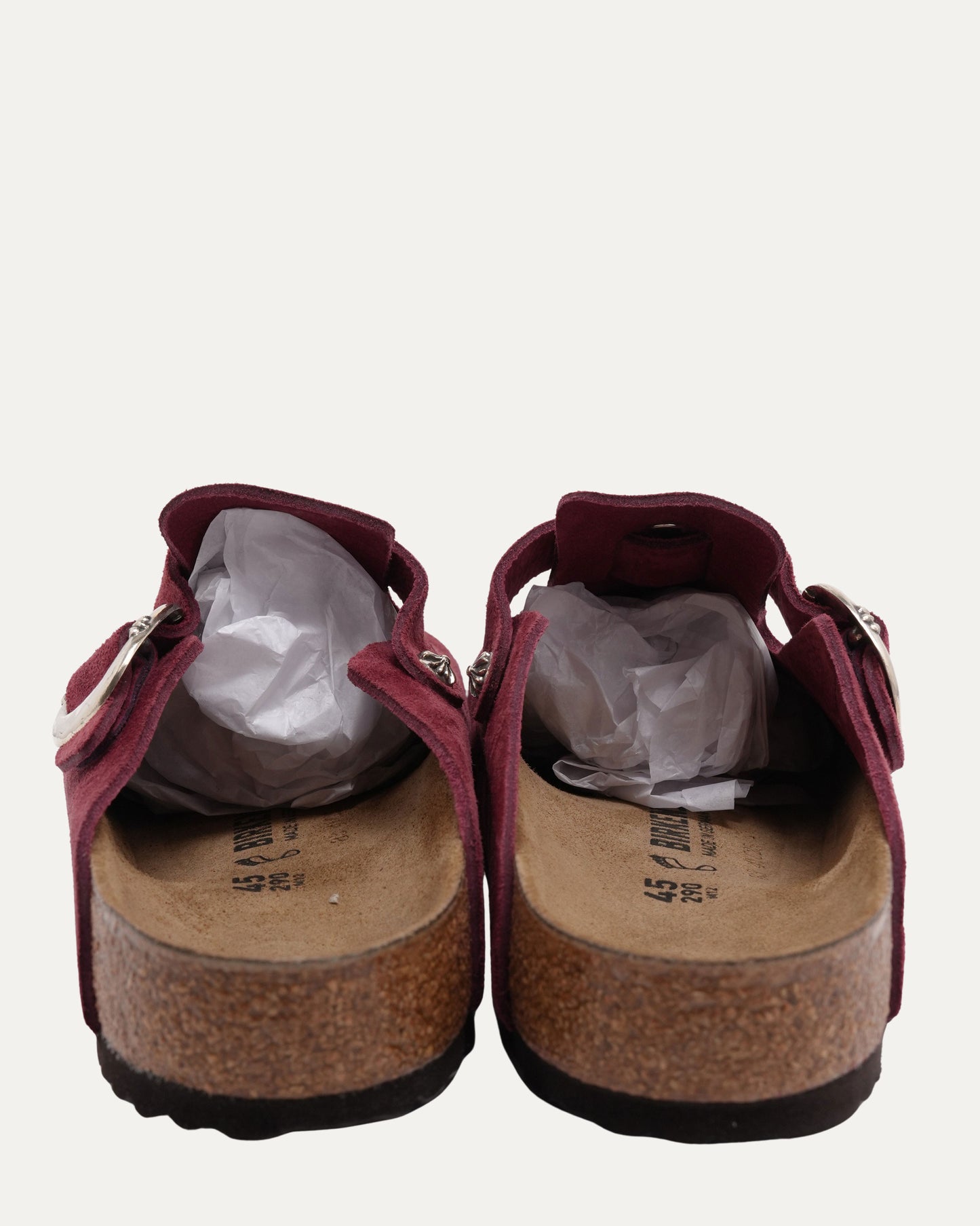 Dagger Embellished Birkenstock Boston Suede Mule