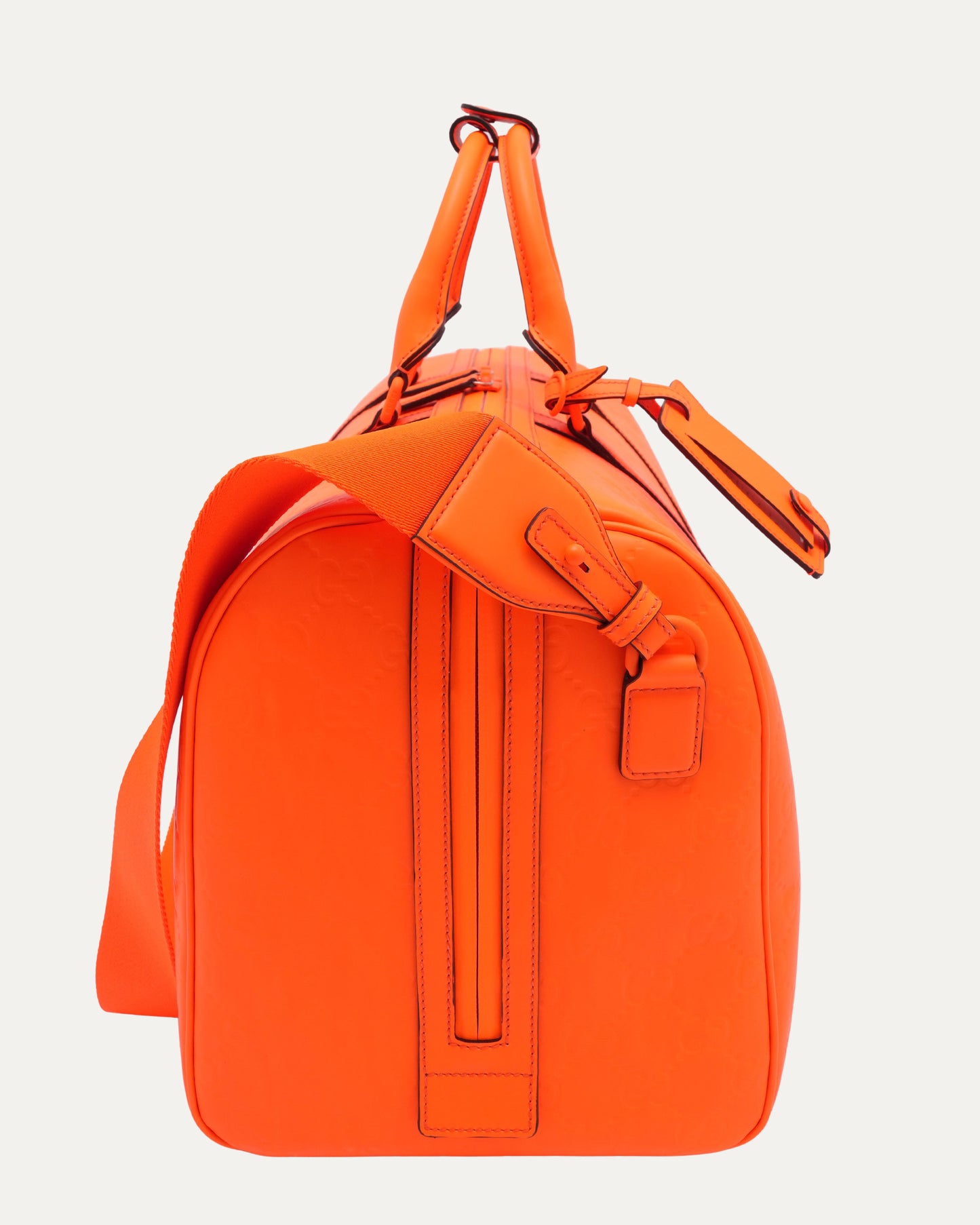 GG Monogram Leather Duffle Bag