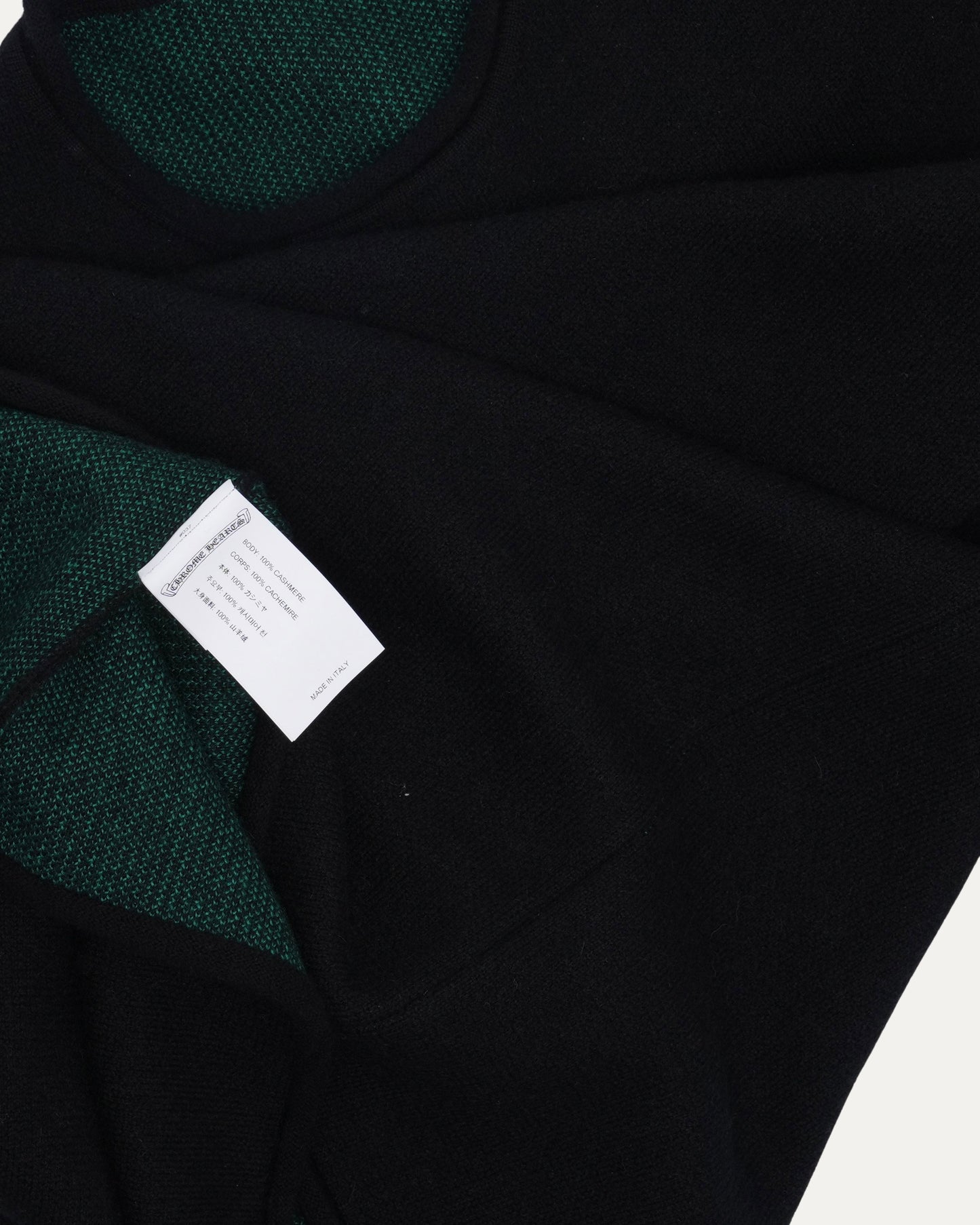 Cashmere Scroll Logo Sweater