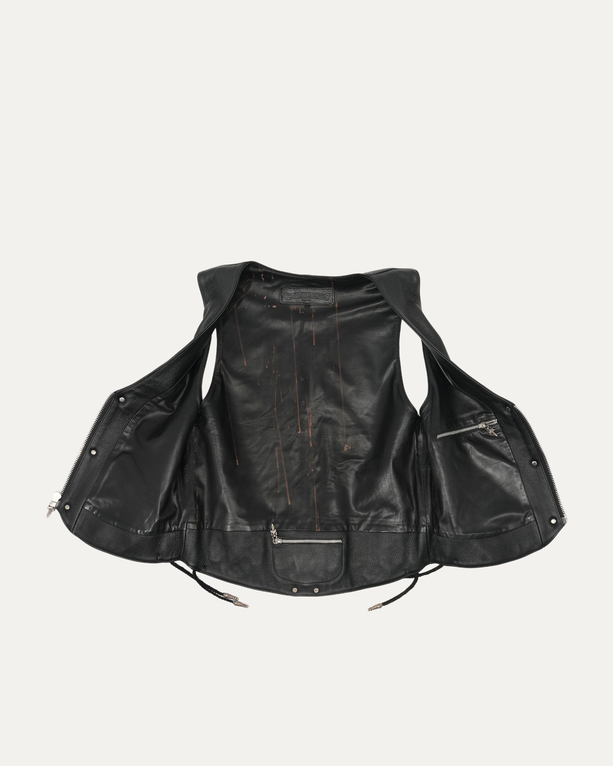 Matty Boy Sex Records Leather Vest