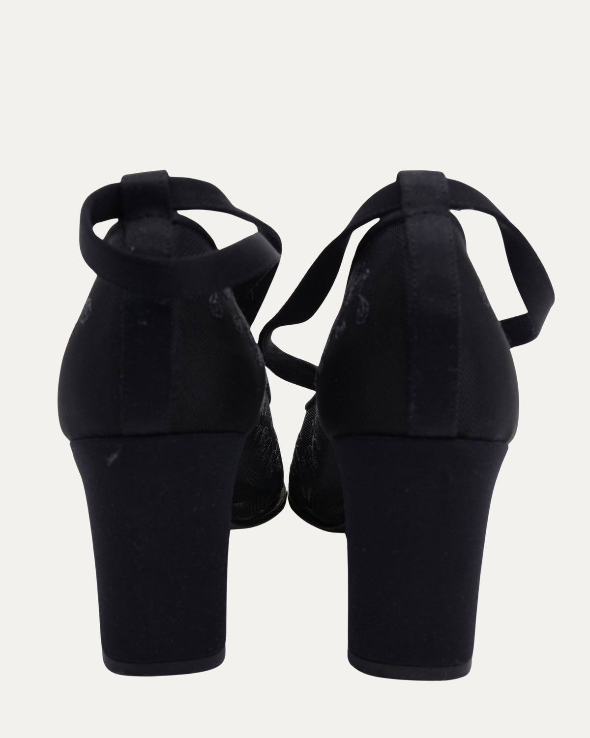 Lace Heels with Ribbon