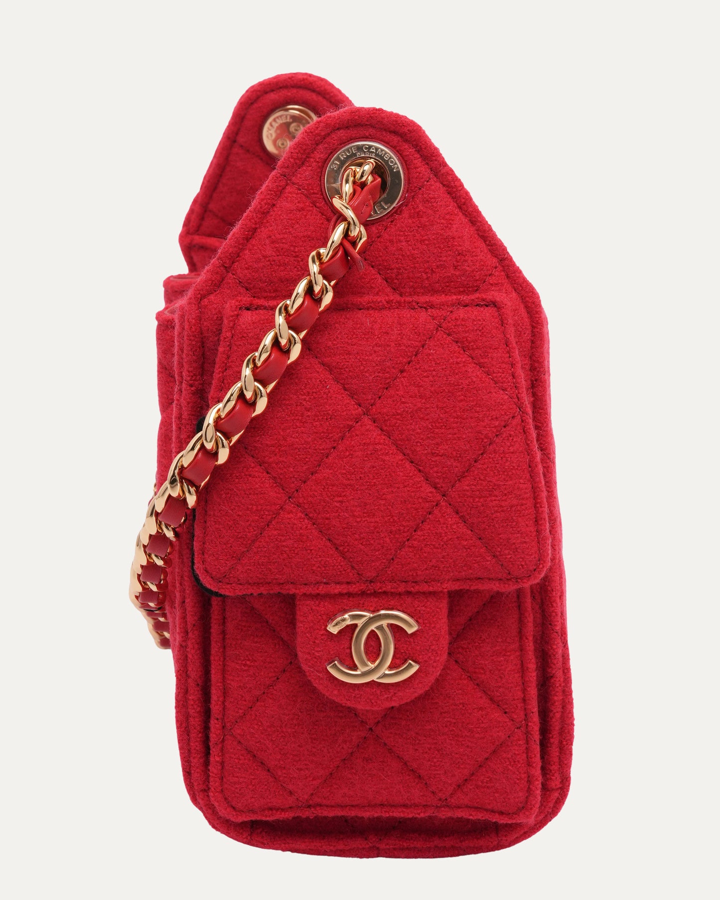 Felt Quilted Mini 25 Hobo Bag