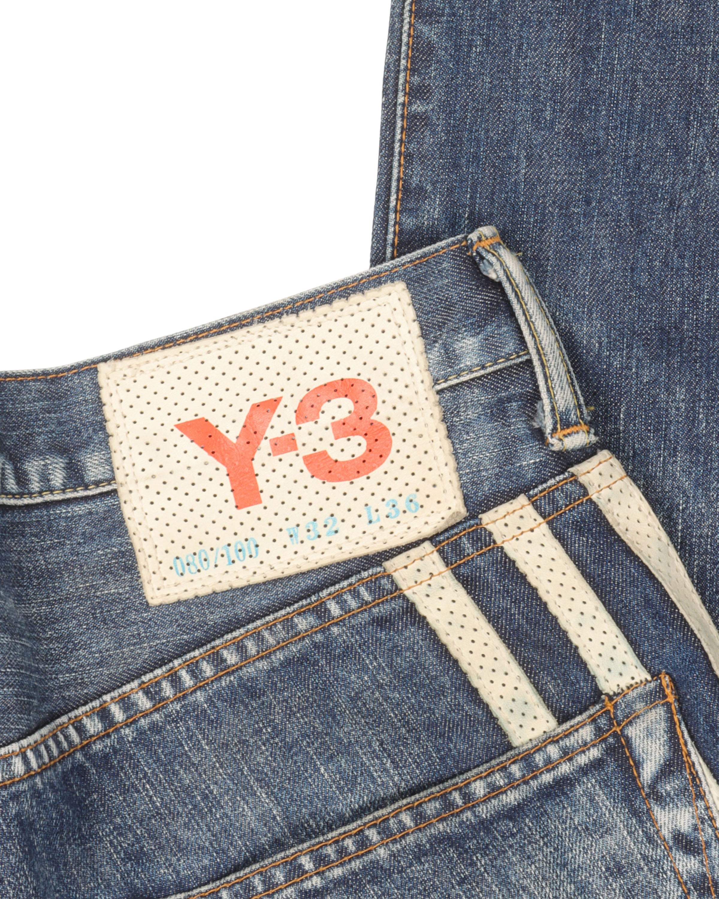 AW04 Spotted Horse Y-3 Adidas Striped Jeans 80/100