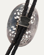 Large Oval Cross Bolo Tie