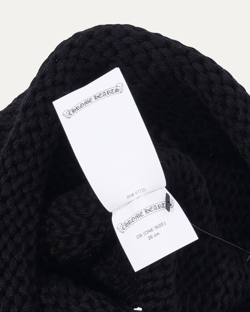 Fleur Cross Patch Cashmere Beanie