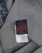 Chain Monogram Short Sleeve Denim Shirt