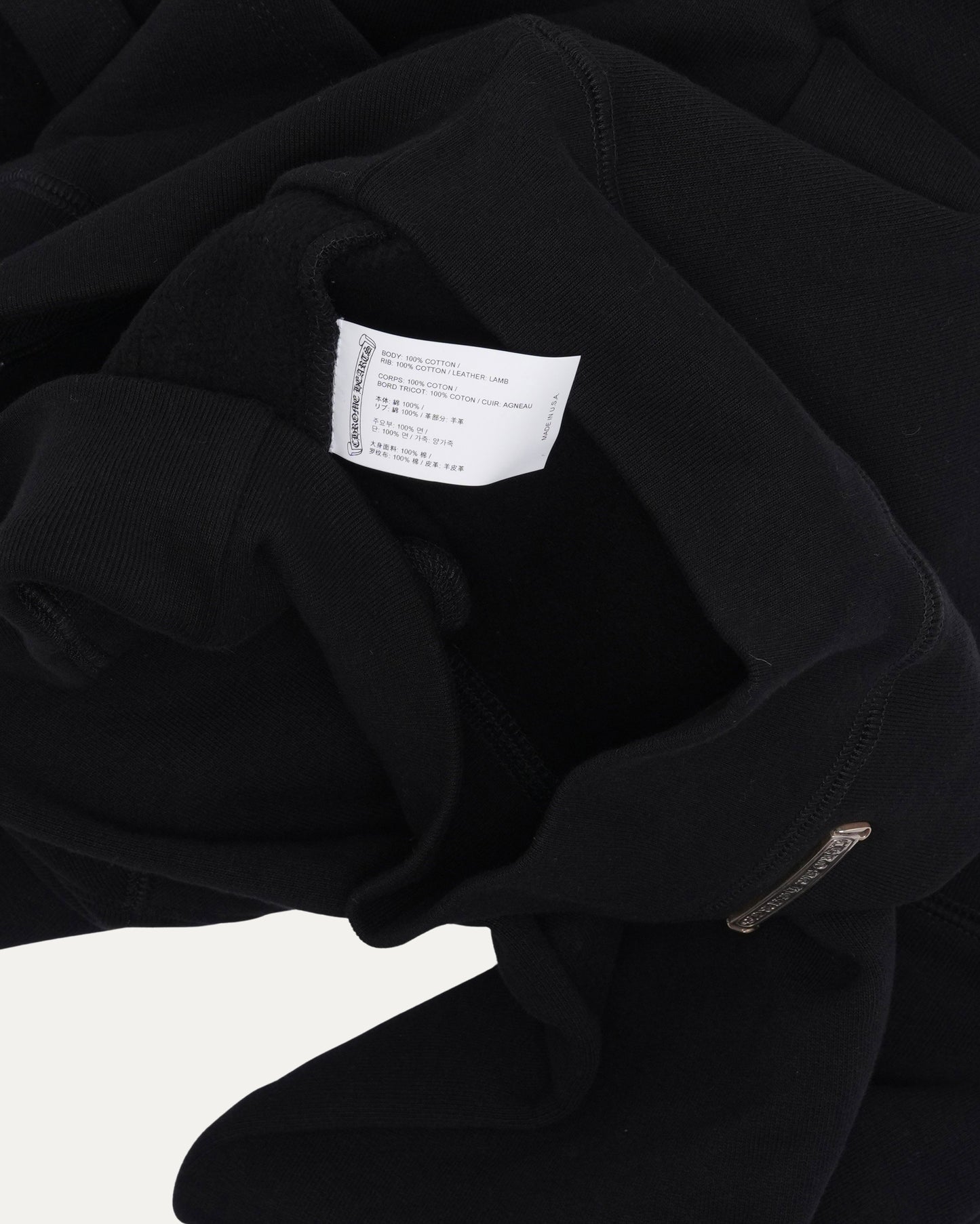 Paper Jam Cemetery Cross Patch Zip Up Hoodie