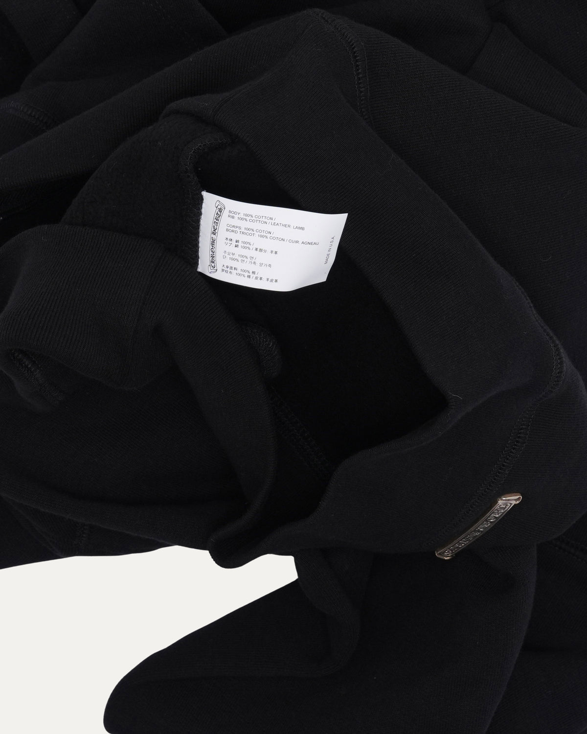 Paper Jam Cemetery Cross Patch Zip Up Hoodie