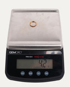 Gold Tiny E Band Ring