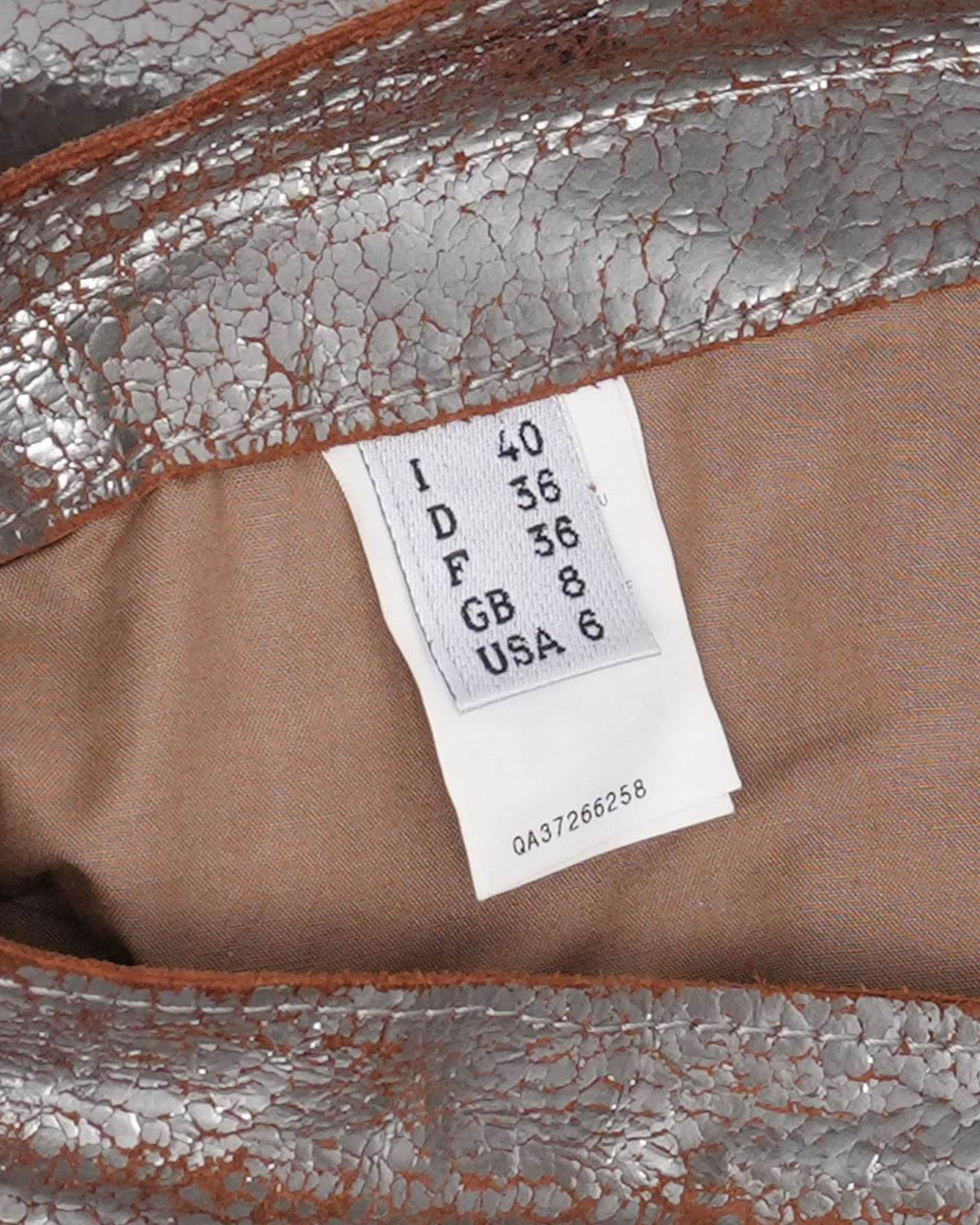 c 2000 Metallic "Gaultier" Leather Pants