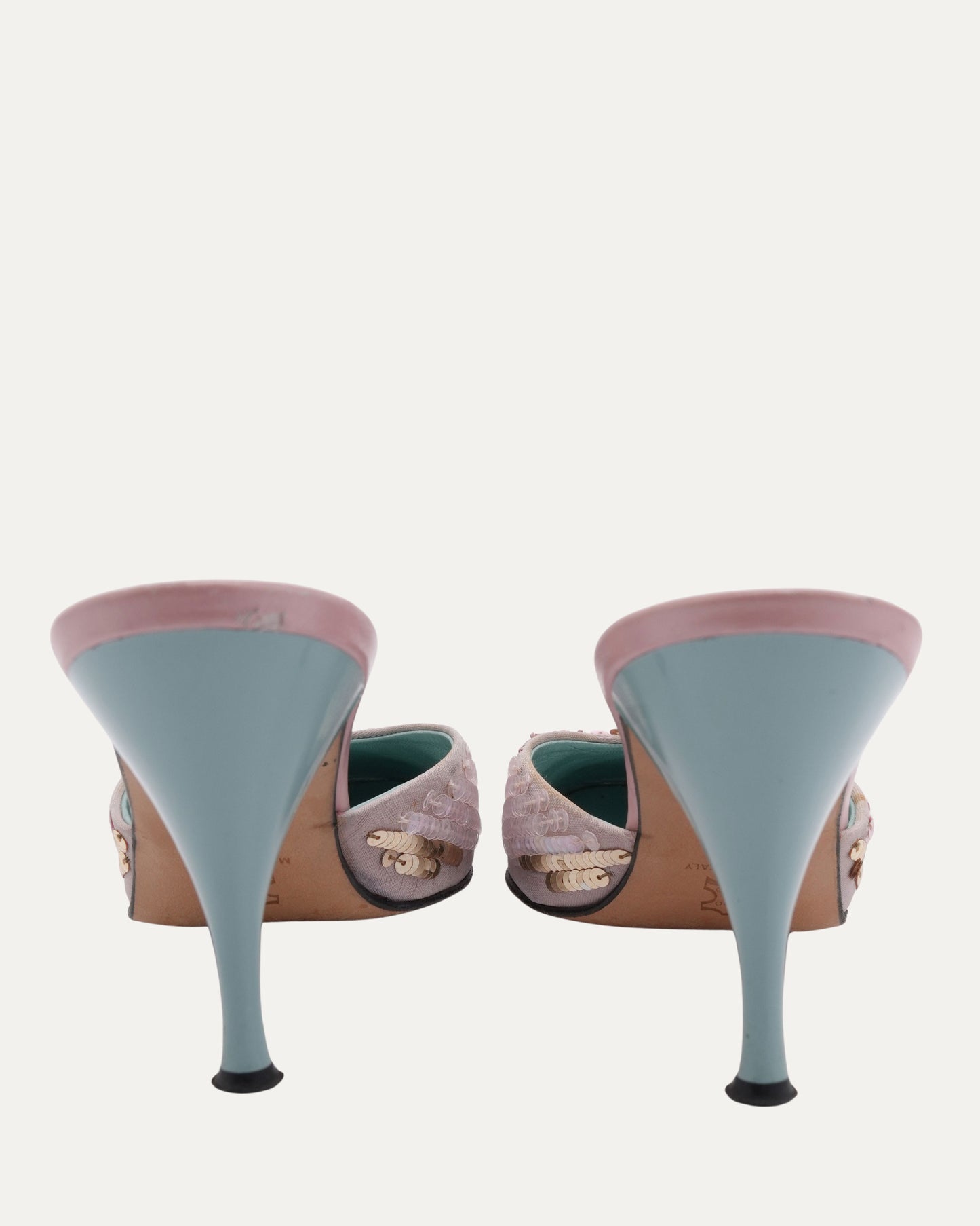 SS 2000 Pink Sequin Heels
