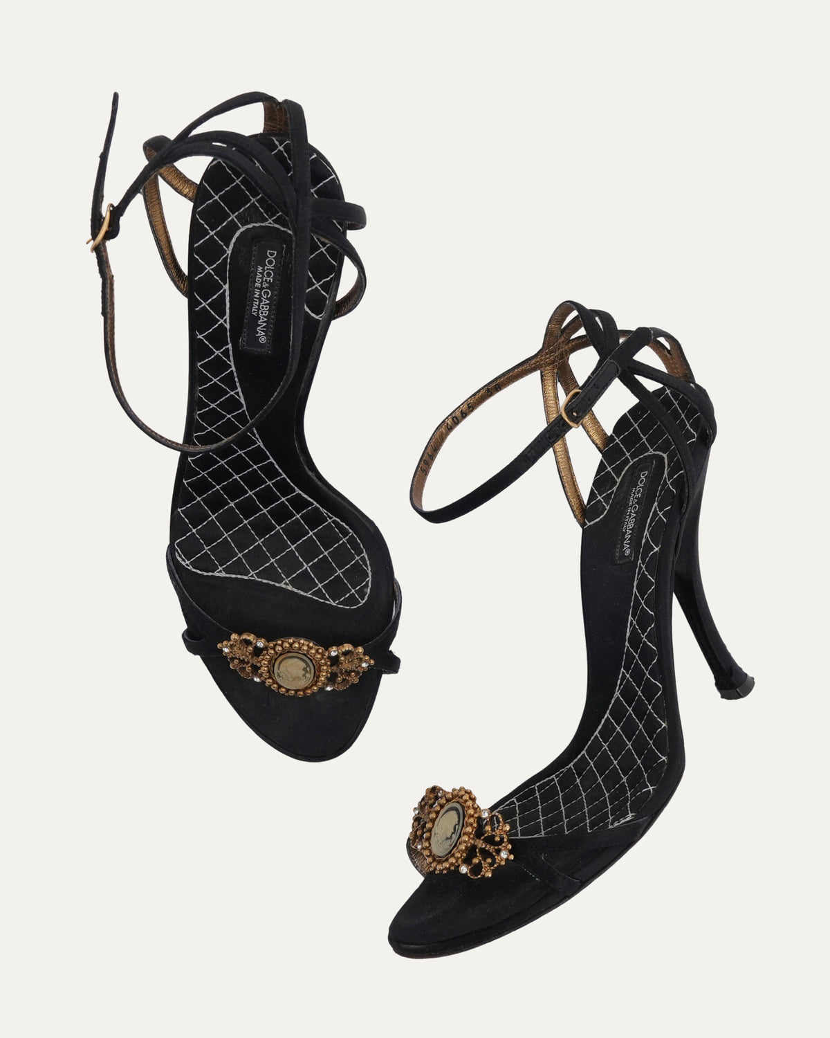 Satin Cameo Heels