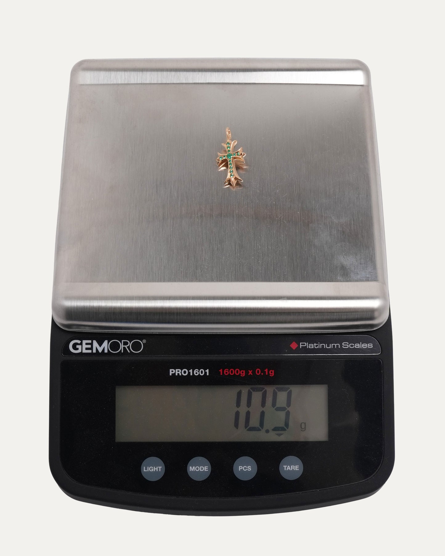 Gold Emerald Tiny Fat Pendant