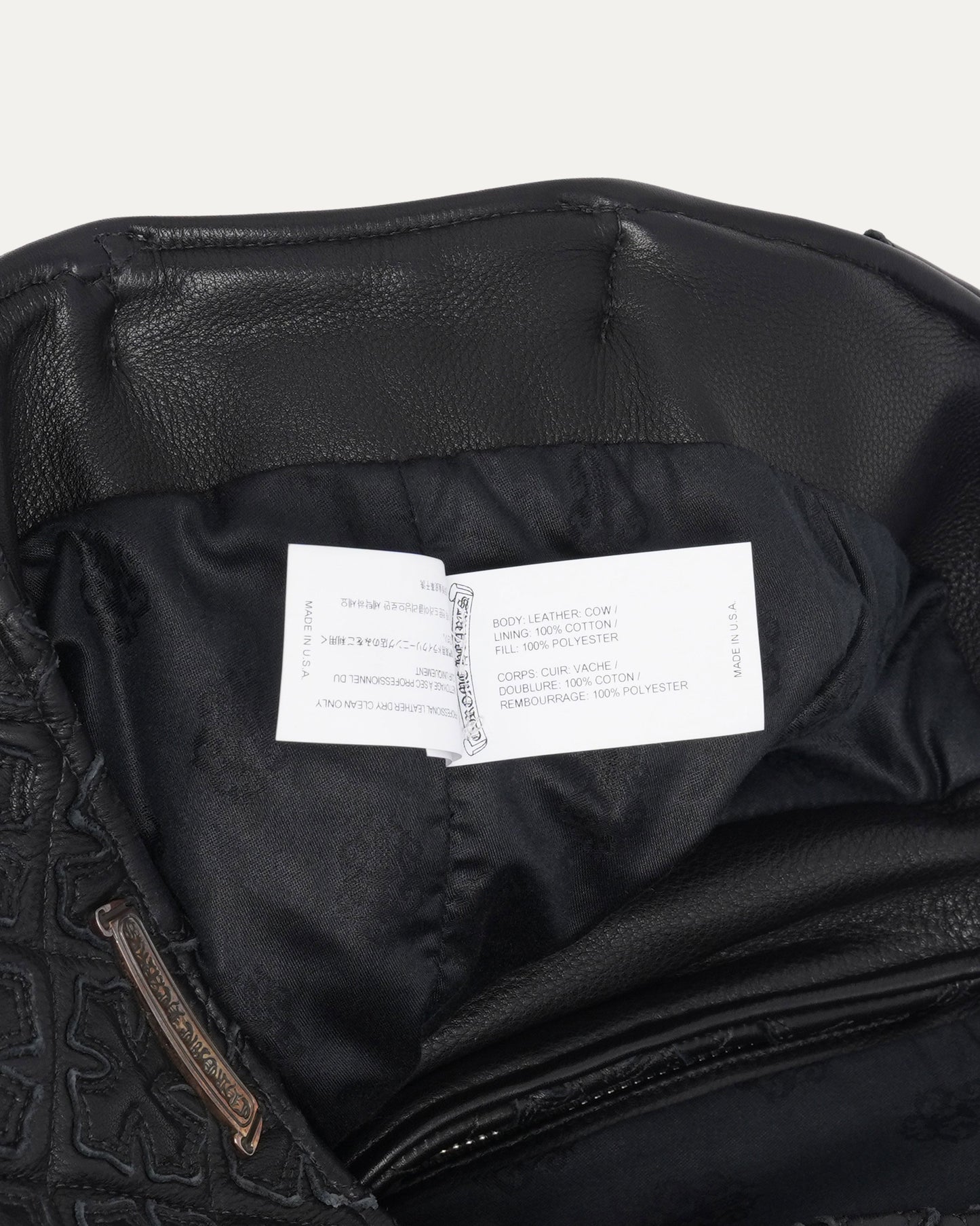 JJ Dean Mathematical Leather Jacket