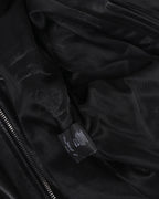 Leather Belted Double Rider Jacket