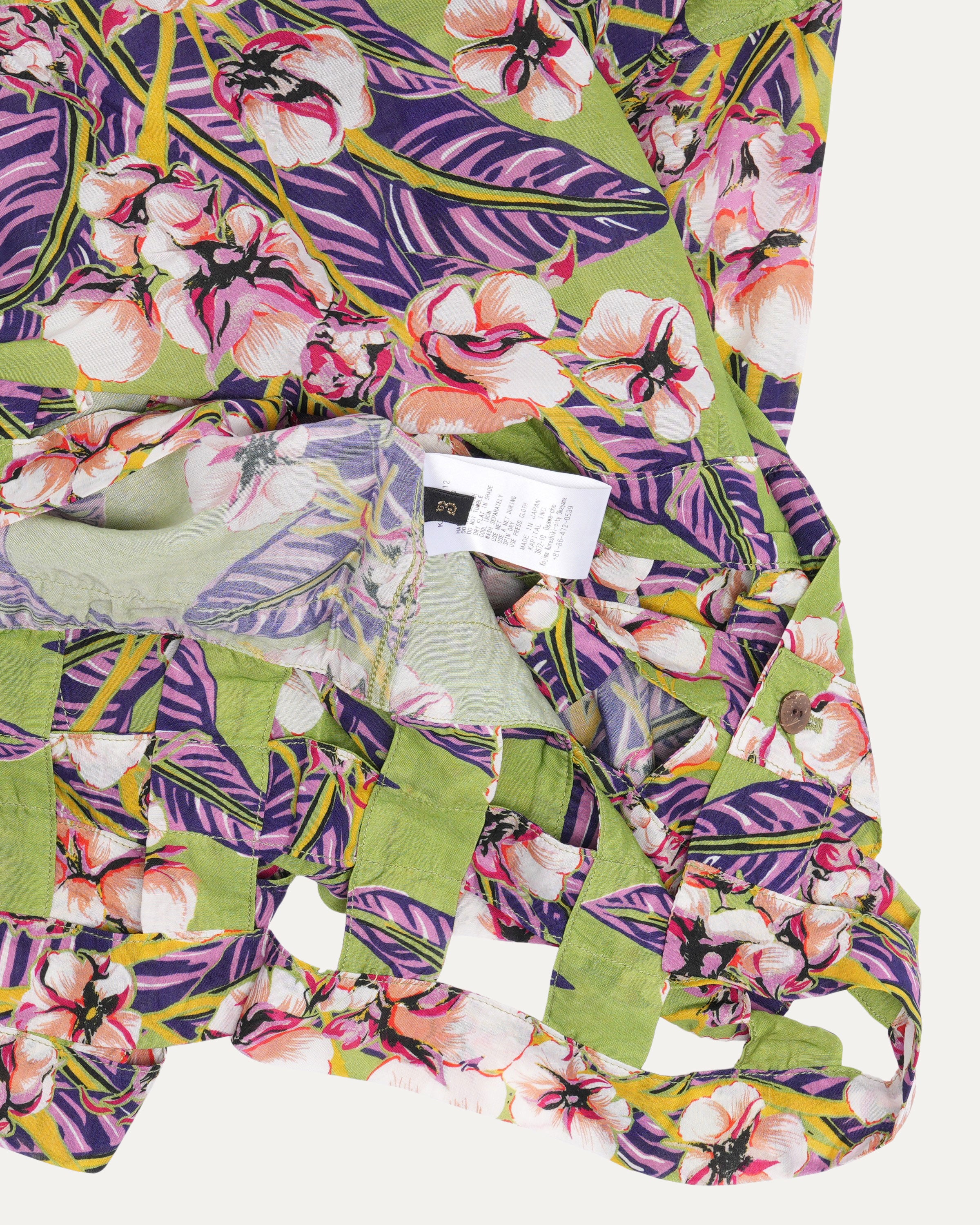 Flower Pattern Aloha Shirt