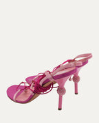 Galliano Era Hot Pink Heel With Rhinestone Detail