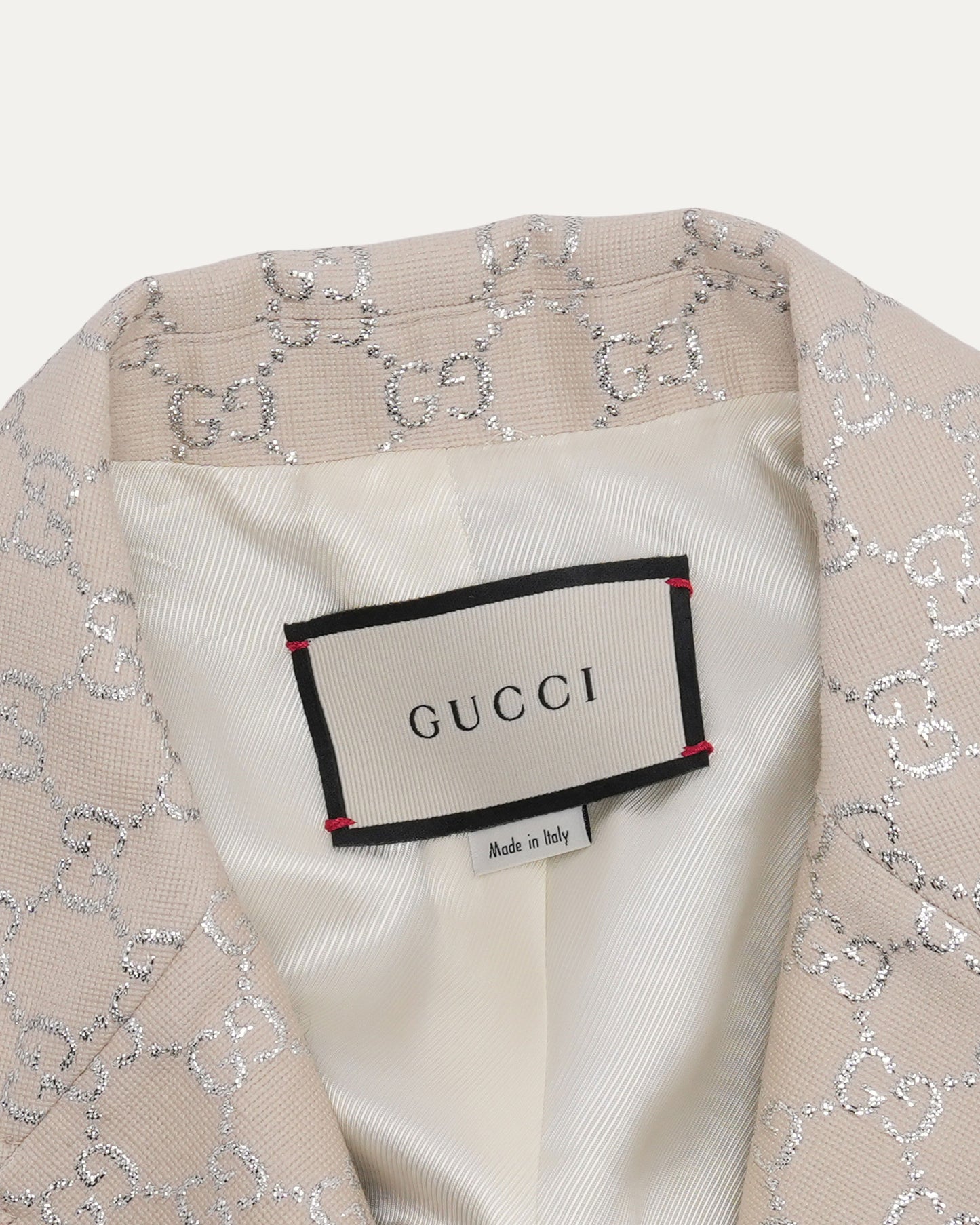 Cropped Monogram Blazer