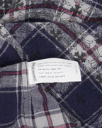 Monogram Cross Patch Loose Ends Flannel Shirt
